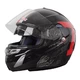 LS2 Delta Motorcycle Helmet - Silver - Gloss Black