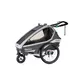 Qeridoo KidGoo 1 Sport Multifunktionaler Fahrrad-Kinderwagen - Petrol Blau - Anthracite Grey