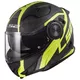 LS2 FF313 Vortex Solid Carbon Klapphelm - Solid Carbon - Carbon Hi Vis Yellow