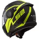 LS2 FF313 Vortex Solid Carbon Klapphelm - Carbon Hi Vis Yellow