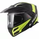 Flip-Up Motorcycle Helmet LS2 FF324 Metro Rapid Matt Black Yellow P/J