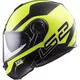 LS2 FF325 Strobe Zone Hi-Vis Yellow Black Motorradklapphelm