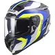 Moto prilba LS2 FF327 Challenger Galactic - Gloss White Yellow Blue