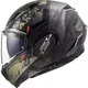 Flip-Up Motorcycle Helmet LS2 FF900 Valiant II Gripper P/J - Matt Titanium