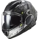 Flip-Up Motorcycle Helmet LS2 FF900 Valiant II Gripper P/J - Matt Titanium - Matt Titanium