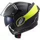 Flip-Up Motorcycle Helmet LS2 FF900 Valiant II Hammer P/J - Matt Black Red