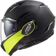 Flip-Up Motorcycle Helmet LS2 FF900 Valiant II Hammer P/J - Black H-V Yellow