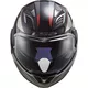 Flip-Up Motorcycle Helmet LS2 FF900 Valiant II Hub Chrome P/J - Gloss Black Chrome