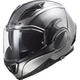 Flip-Up Motorcycle Helmet LS2 FF900 Valiant II Jeans P/J - Titanium - Titanium