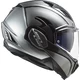 Flip-Up Motorcycle Helmet LS2 FF900 Valiant II Jeans P/J - Titanium