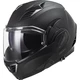 Flip-Up Motorcycle Helmet LS2 FF900 Valiant II Noir P/J - Matt Black - Matt Black