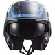 Flip-Up Motorcycle Helmet LS2 FF900 Valiant II Orbit P/J - Matt Blue