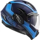 Flip-Up Motorcycle Helmet LS2 FF900 Valiant II Orbit P/J - Matt Blue