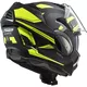 Flip-Up Motorcycle Helmet LS2 FF900 Valiant II Revo P/J - Matt Titanium Fluo Orange