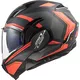 Flip-Up Motorcycle Helmet LS2 FF900 Valiant II Revo P/J - Matt Black H-V Yellow