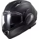 Flip-Up Motorcycle Helmet LS2 FF900 Valiant II Solid P/J - Matt Black