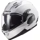 Výklopná moto prilba LS2 FF900 Valiant II Solid P/J - White