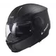 Flip-Up Motorcycle Helmet LS2 FF902 Scope Solid - Matt Black - Matt Black