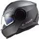 Flip-Up Motorcycle Helmet LS2 FF902 Scope Solid Matt Titanium - Matt Titanium