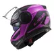 Flip-Up Motorcycle Helmet LS2 FF902 Scope Axis - Black Pink