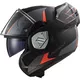 Klappbarer Motorradhelm LS2 FF906 Advant Codex Mattschwarz Titan P/J