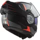 Klappbarer Motorradhelm LS2 FF906 Advant Codex Mattschwarz Titan P/J