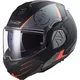 Klappbarer Motorradhelm LS2 FF906 Advant Codex Mattschwarz Titan P/J