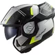 Klappbarer Motorradhelm LS2 FF906 Advant Codex Weiß Schwarz P/J