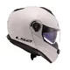 Flip-Up Motorcycle Helmet LS2 FF908 Strobe II Glossy White