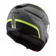 Flip-Up Motorcycle Helmet LS2 FF908 Strobe II Matte Black H-V Yellow