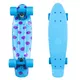 Penny board Fish Print DOTS 22" - silver-transparent-blue - blue-blue