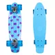 Penny board Fish Print DOTS 22" - silver-transparent-blue