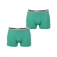 Men’s Boxer Shorts Head Basic Boxer – 2 Pairs - Black-White - Green