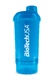 Keverőpalack Biotech Wave+ Compact 500 ml (+150 ml) - füstös - Kék