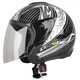 Motorcycle Helmet W-TEC MAX617 - Titanium Grey - Black laserian