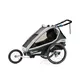 Multifunctional Bicycle Trailer Qeridoo KidGoo 2 Pro - Anthracite Grey