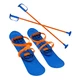 Narty + kijki ZESTAW narciarski dla dzieci Sulov Big Foot - Niebieski