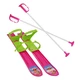 Detská lyžiarska súprava Sulov 60cm - modrá - ružová