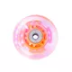 Light Up In-Line Wheel PU 70*24 mm with ABEC 5 Bearings - Black - Orange