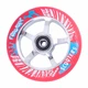 Spare wheel for scooter FOX PRO Raw 03 100 mm - Blue - Red-Silver with Graphics