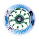 Spare wheel for scooter FOX PRO Raw 03 100 mm - Blue-Red - White-Green