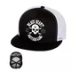 Baseball sapka BLACK HEART Bastard Skull Trucker - fehér