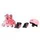 Kinderinliner Laubr TriSkate + Protektoren + Helm - rosa