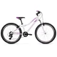 Juniorský dievčenský bicykel Kross LEA JR 1.0 24" - model 2021 - ružová/modrá/fialová