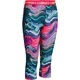 Girls’ Leggings Under Armour Printed Armour Capri - Orient Fusion/Torch Red/Melon