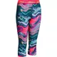 Girls’ Leggings Under Armour Printed Armour Capri - Orient Fusion/Torch Red/Melon