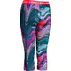 Girls’ Leggings Under Armour Printed Armour Capri - Orient Fusion/Torch Red/Melon