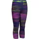 Girls’ Leggings Under Armour Printed Armour Capri - Violet/Tory Blue/Lime