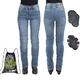 Women’s Moto Jeans W-TEC Lustipa - L - Blue