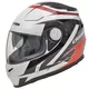 Motorcycle Helmet Cassida Evo - Black-Grey-Red - Black-White-Red